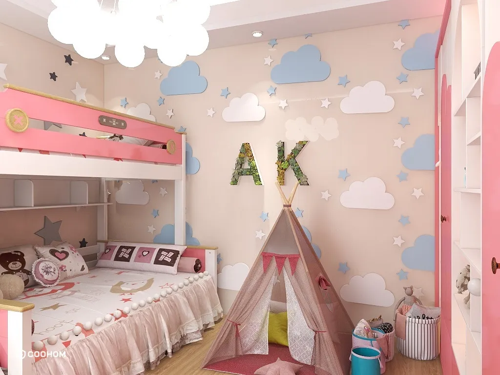 Aesthetic Home的装修设计方案:The Pink Dream(Girls bedroom)