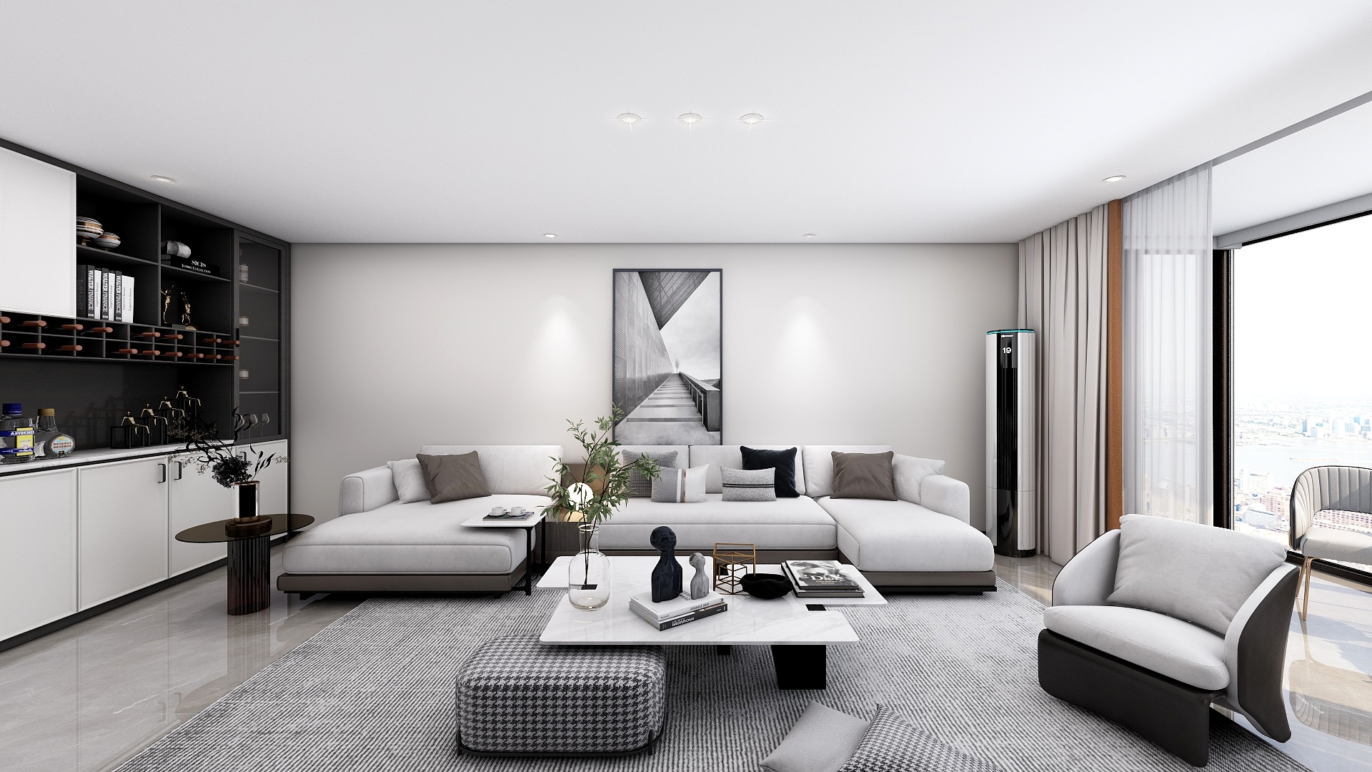 星空设计500一套-175㎡现代简约5室.装修效果图