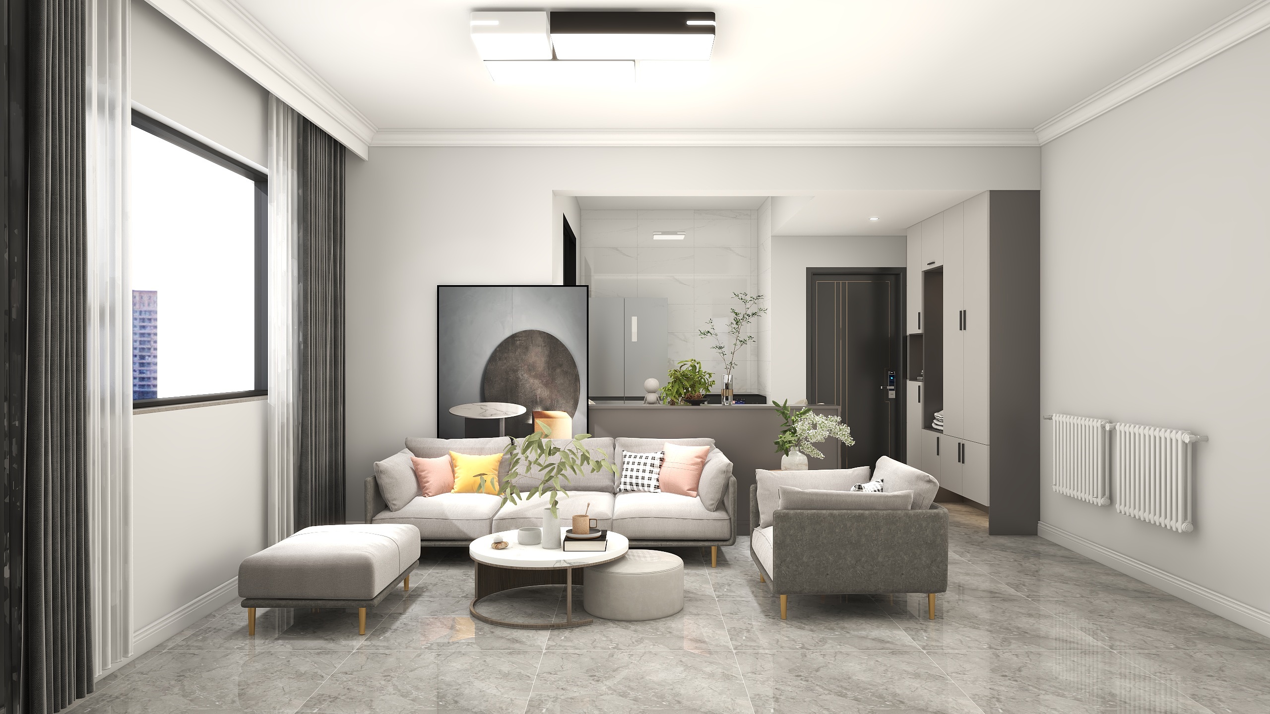 韩程浩-现代3房-丽景-装修设计方案