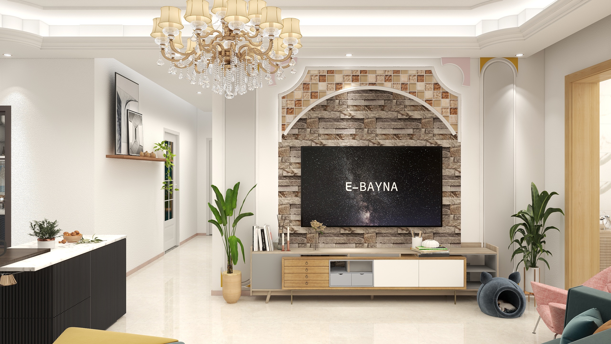 福寿兴-海德公园81㎡3室装修效果图