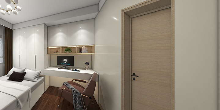 爱尚橱柜衣柜-褐石公园5-2-12楼 全屋定制-装修设计方案