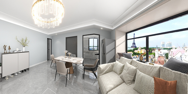 宿迁匠盈装饰设计-俪源华府4栋1101-装修设计方案