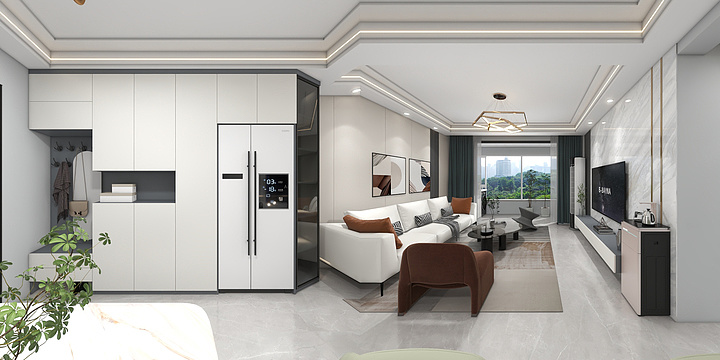 赵振峰-麒麟郡高层现代-VR-装修设计方案
