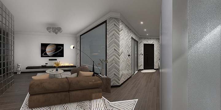 坚硬的松果-单身公寓-装修设计方案