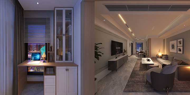 谢渊明-锦华府=现代简约-装修设计方案