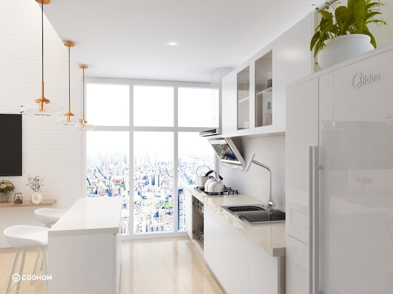 Contemporary White Kitchen with Modern Ideas
