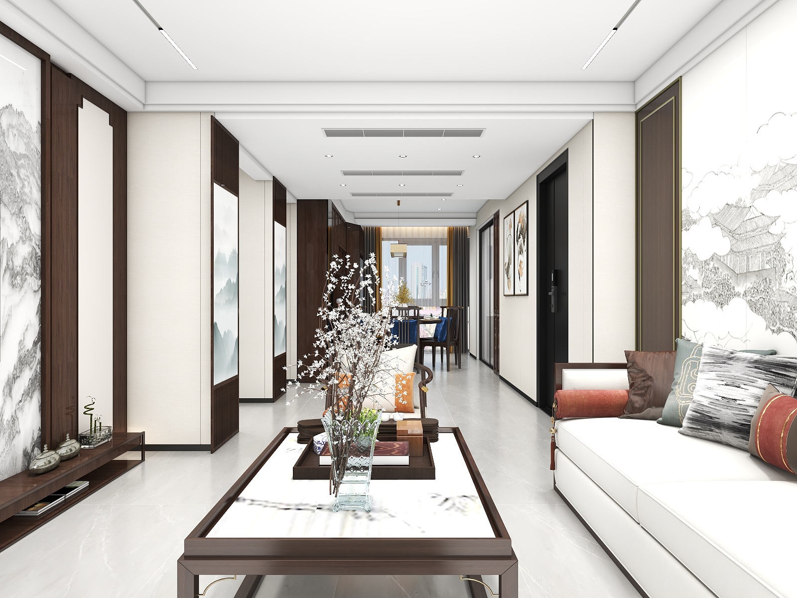 500一套_韩昊霖-公园首府140平新中式装修效果图