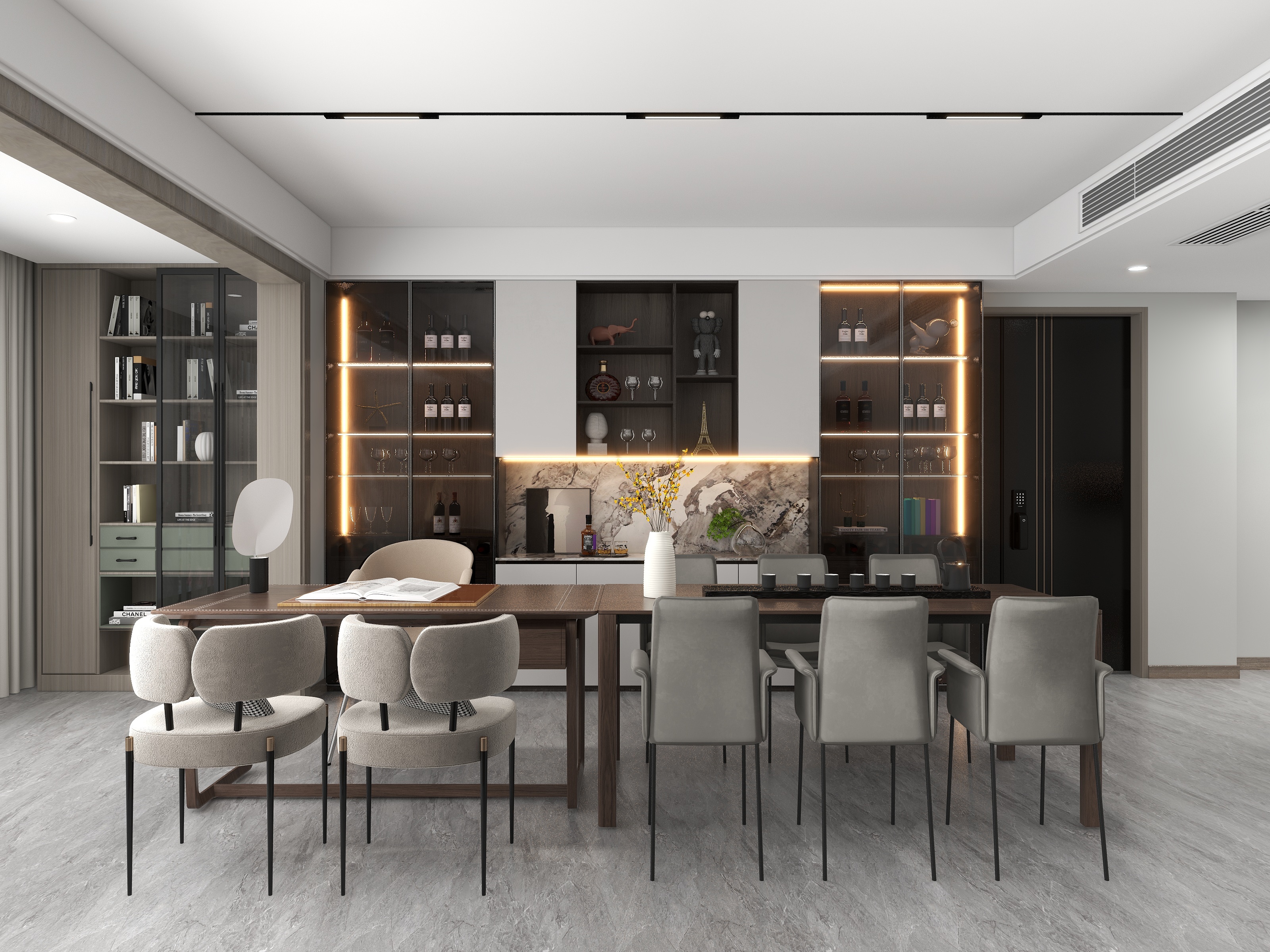 设计汪老师-合能枫丹铂麓-二期148㎡3室-装修设计方案