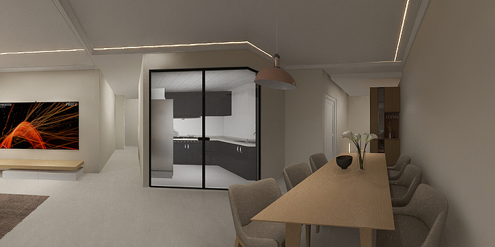 鑫豪设计工作室-9栋2304方案二-装修设计方案