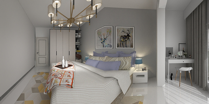 亿达永盛装饰-狮子城三居东户-装修设计方案