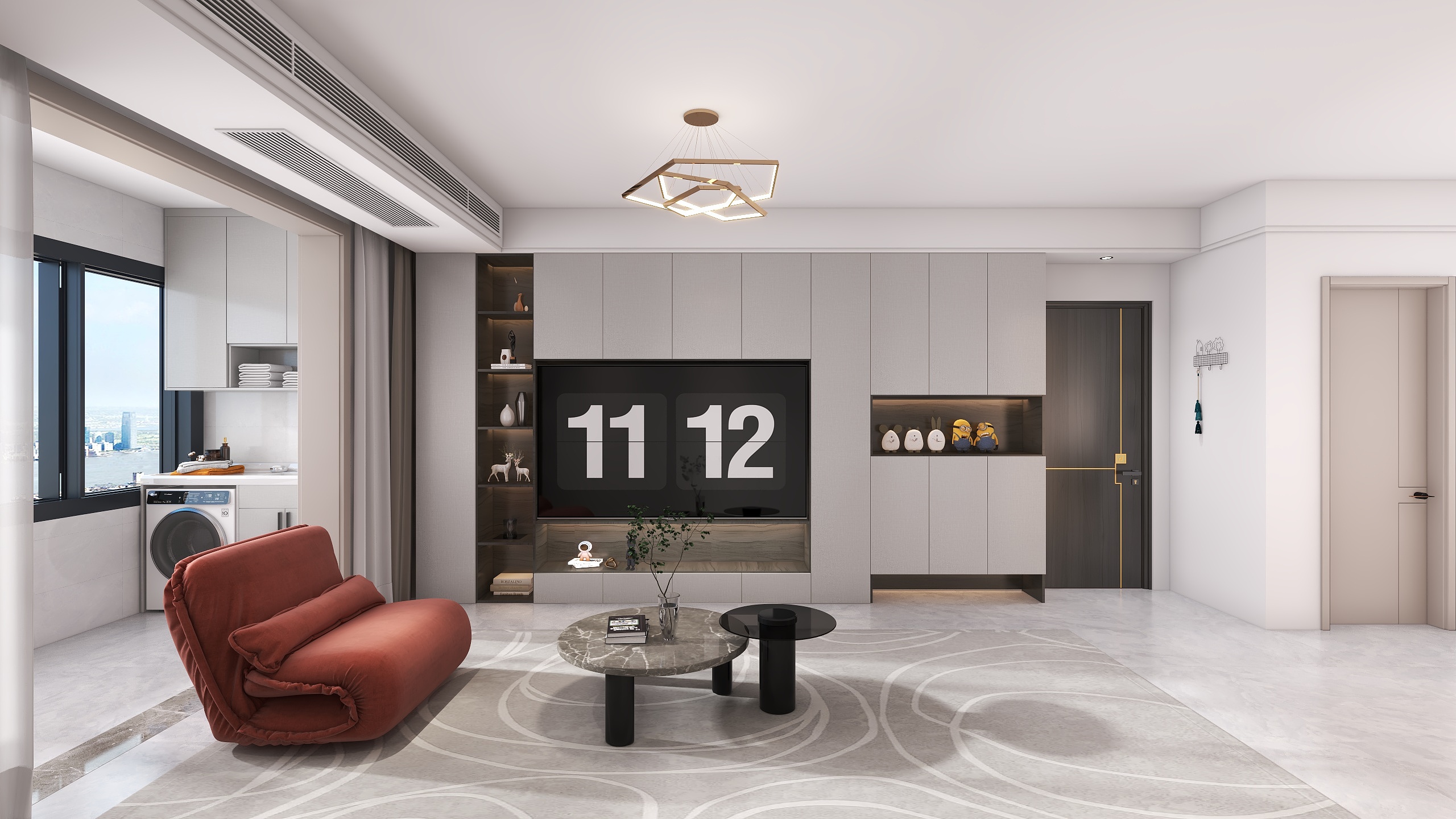 设计师杨阔-兰庭100-东V2+主卫-装修设计方案