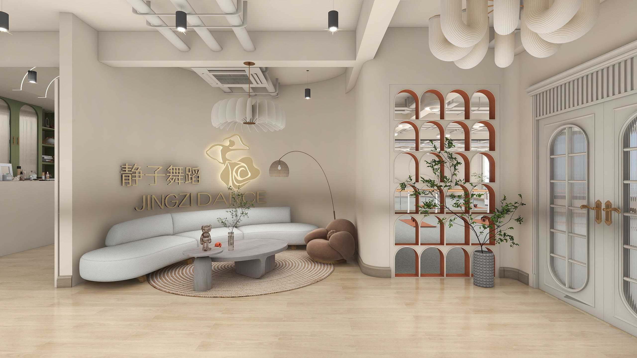 金金鑫鑫-诧寂风舞蹈教室-装修设计方案