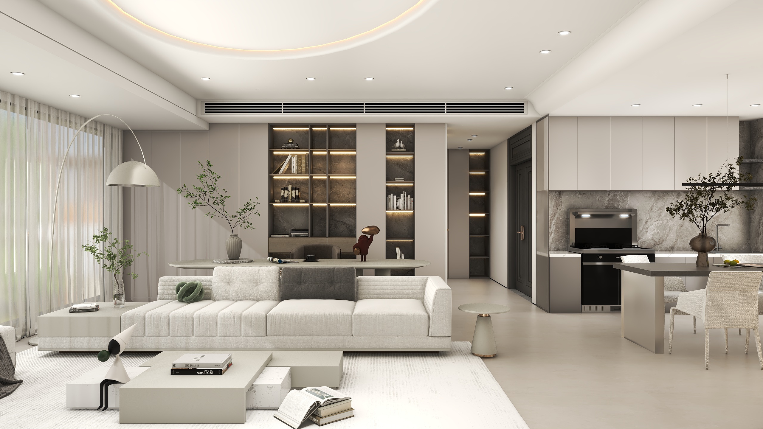 -HIKI-130㎡3室装修效果图