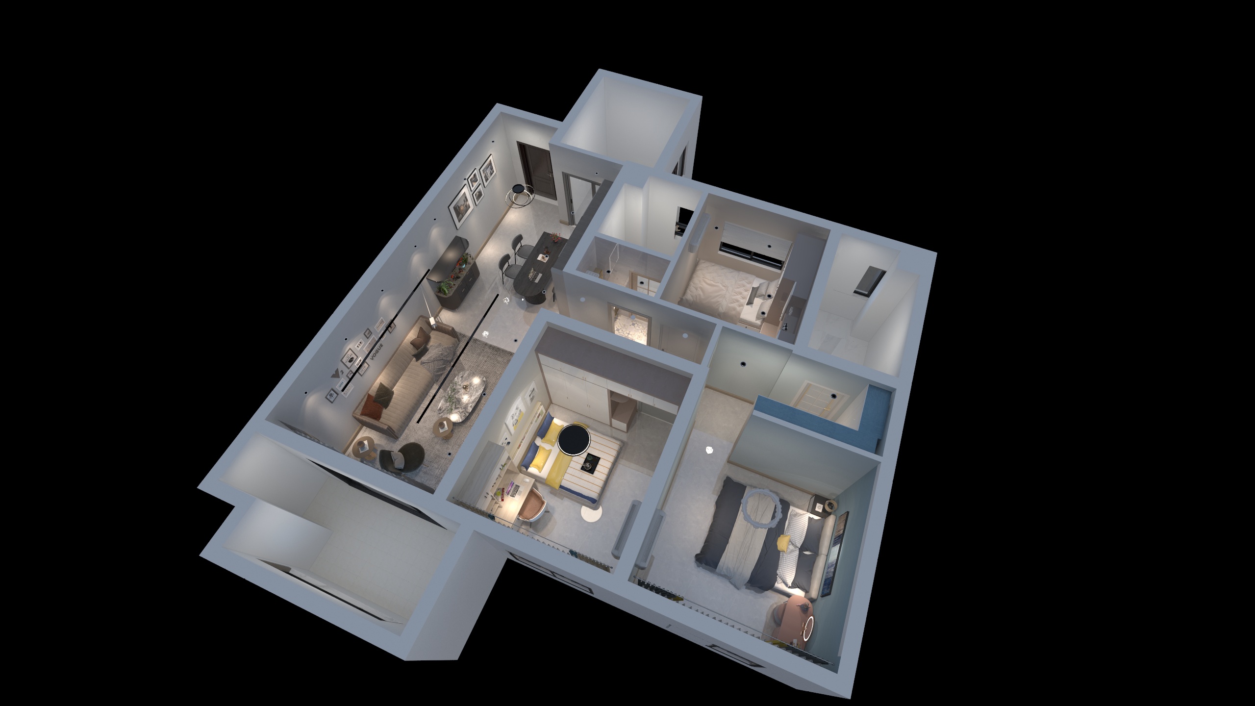 三驿设计-鲁商蓝岸公馆-装修设计方案