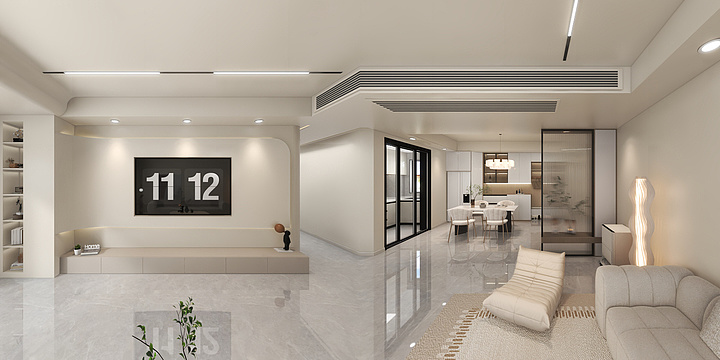 兜一圈222-荣光苑奶油120㎡3室-装修设计方案