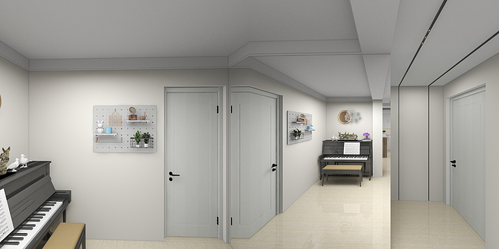 清晗设计-苹果城3室2厅-装修设计方案