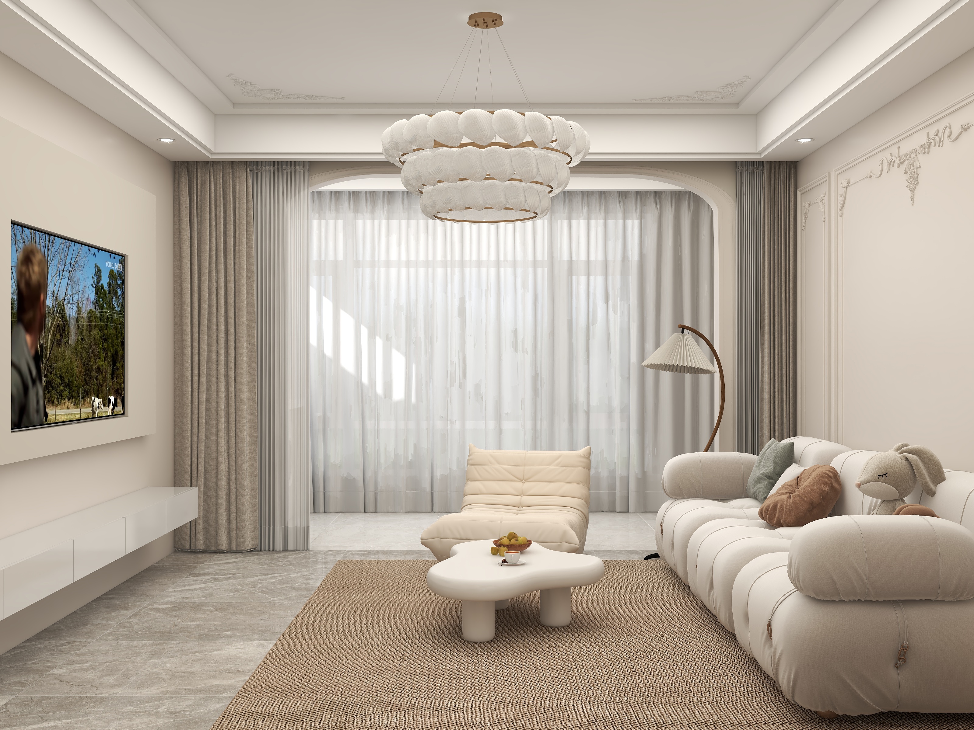 壹诺设计工作室-139㎡4室装修效果图