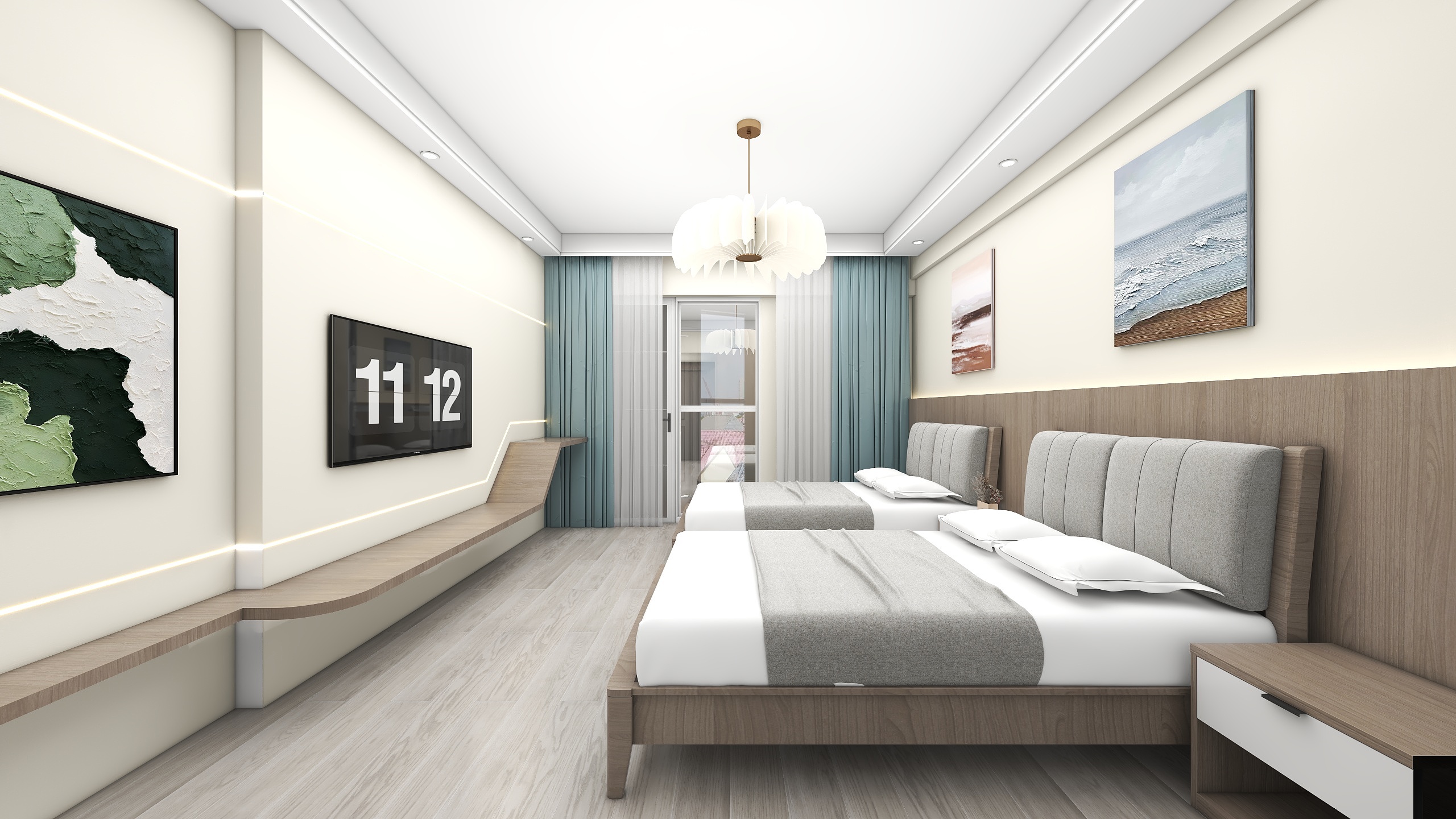 王浩I独立设计师-酒店现代-装修设计方案