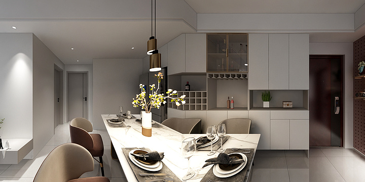 鸿鹄装饰张阳-书香华府-装修设计方案