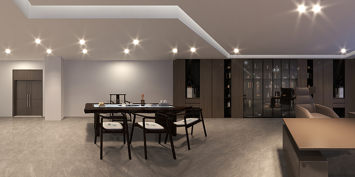 凯撒豪庭装饰-兰总办公室-副本-装修设计方案