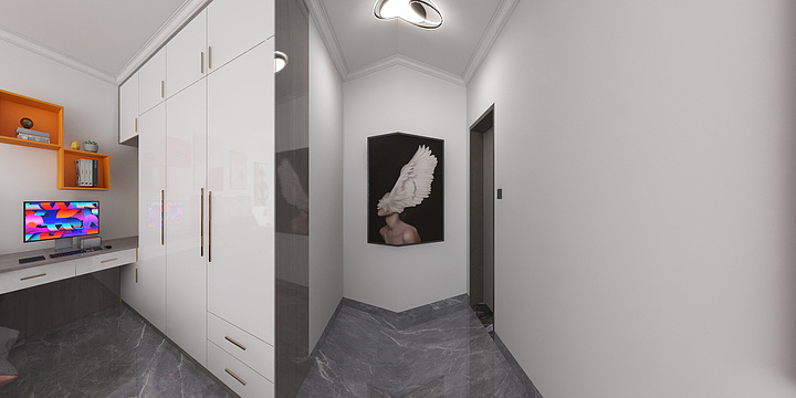 心一境致設計服务部-广西贵港市覃塘区未来城6栋1201房3D效果图第一方案-装修设计方案