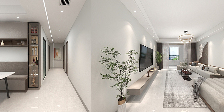 道明I清风-书香檀悦9-2-702-装修设计方案