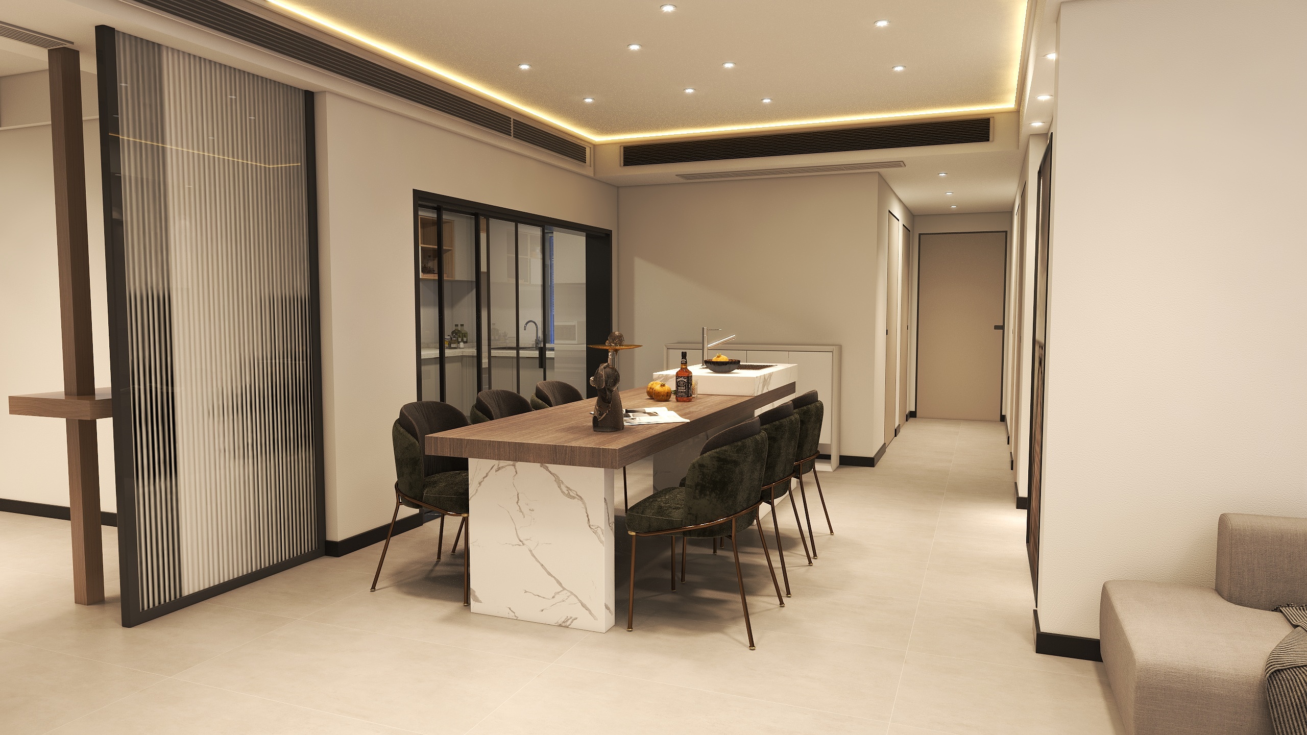 鲍朝辉-极简219㎡改善型-装修设计方案