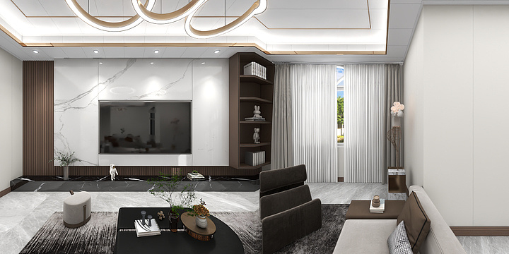 集成整装装饰-吕总现代-雅安天泉-装修设计方案