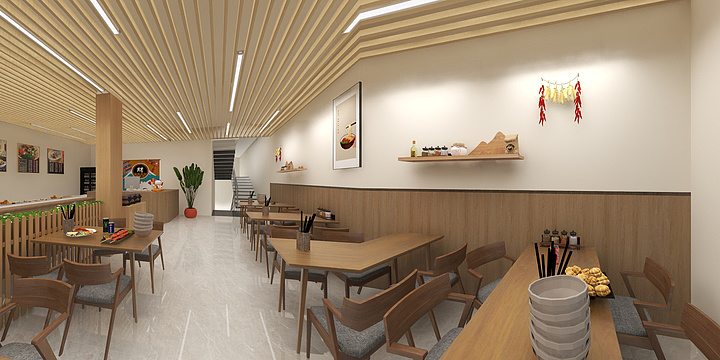 设计师陈宇杰-餐馆一楼-装修设计方案