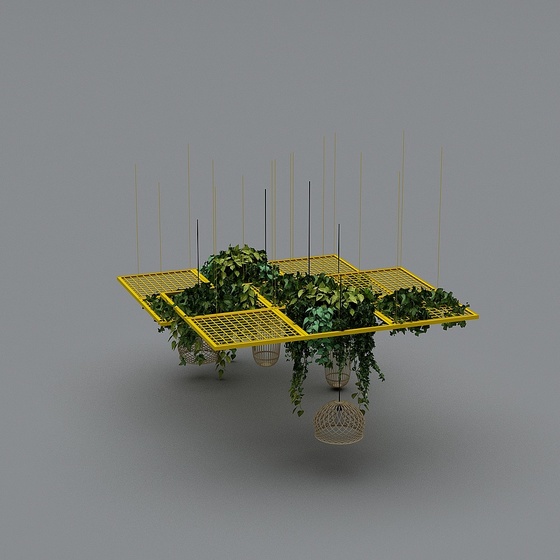 ceiling+mesh+plant