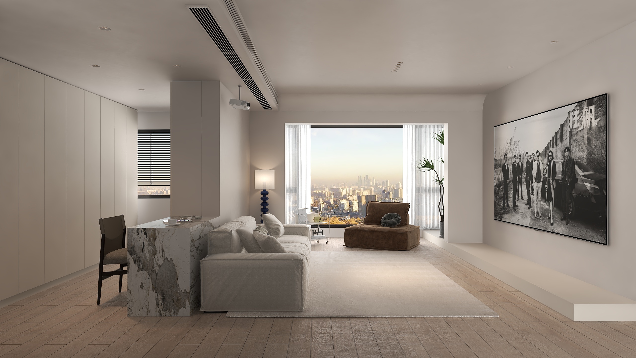 陋设计工作室-奶油现代-装修设计方案