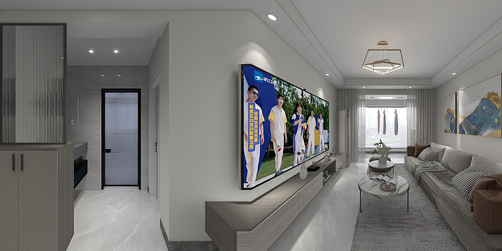 艺绘创客设计-西固恒大广场  95㎡-装修设计方案