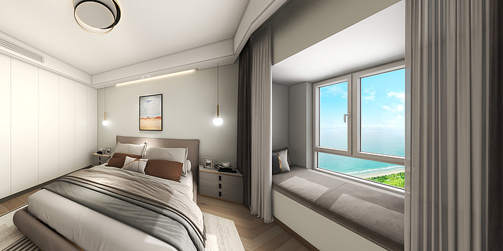 王星-115㎡现代三居-装修设计方案