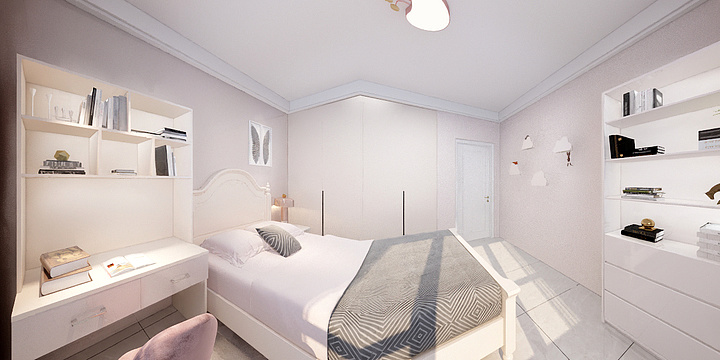 意维定制全案设计-女孩房-装修设计方案