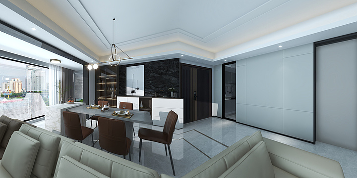 QY冯文武-客餐厅│耳语-装修设计方案