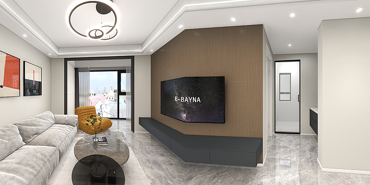 张布丁-棠宁府现代简约89㎡3室-装修设计方案