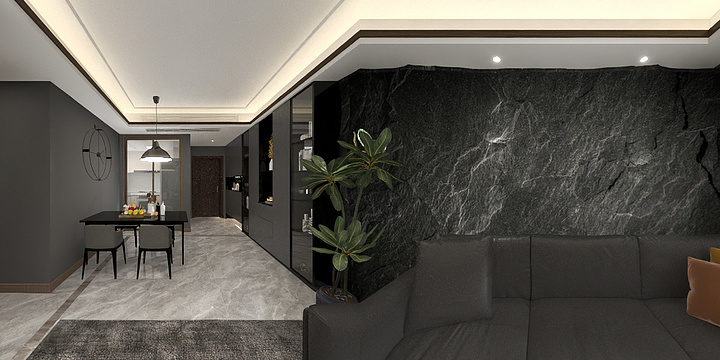 一念设计-tb-北秀观云-暗黑风-2.0-装修设计方案