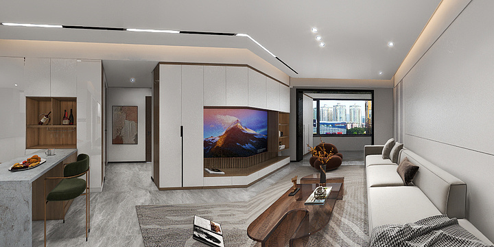 新疆空间大师室内设计工作室-金碧天下柜子图(1)-装修设计方案