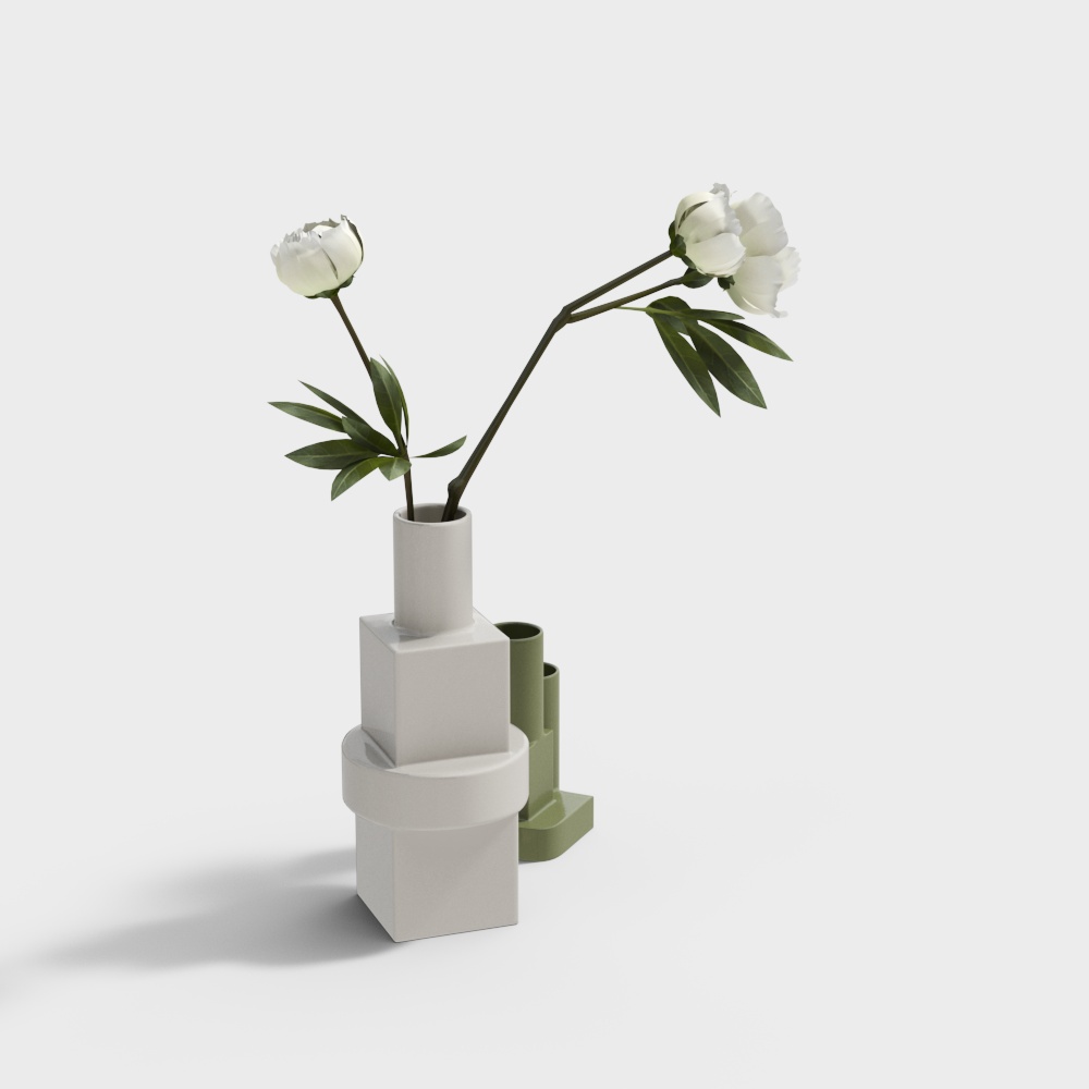 现代花瓶花艺