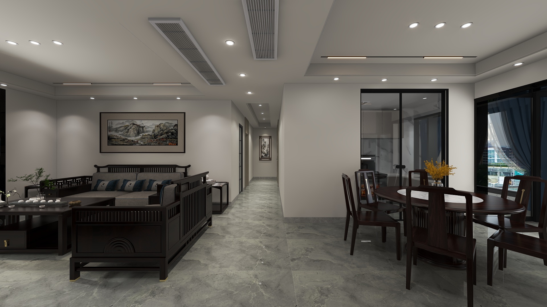 正南设计-东方韵装修效果图