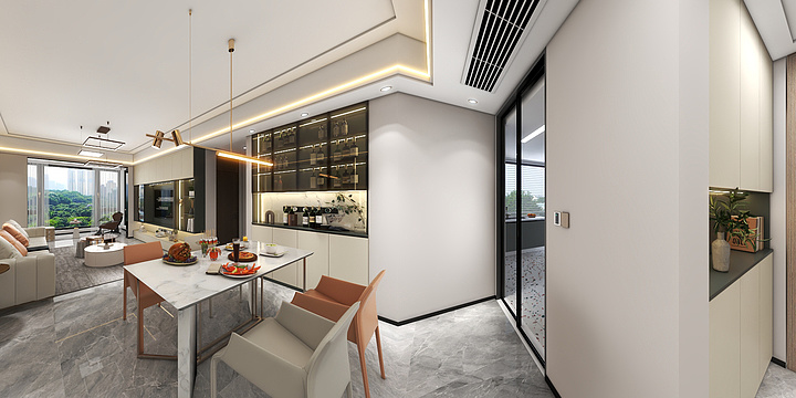 萧欢PCqk-景湖时代城-小姐姐-极简设计-89户型-装修设计方案