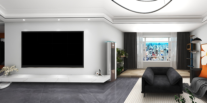 做设计的小六子-紫都城4-1-901-装修设计方案