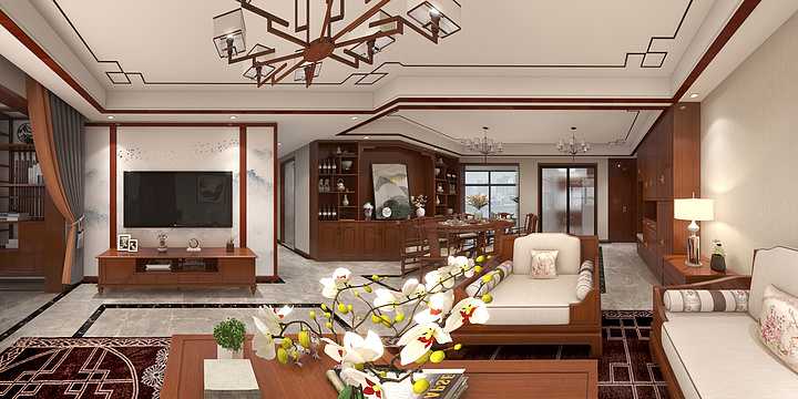 壹点点-四室中式-装修设计方案