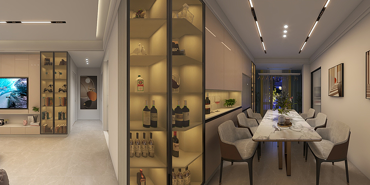 首席设计师徐梦龙-湖滨国际-装修设计方案