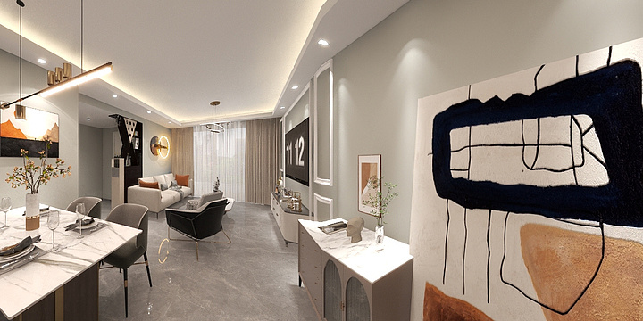 装修全案设计师杨工-宏荣源尚峻1-3801-装修设计方案