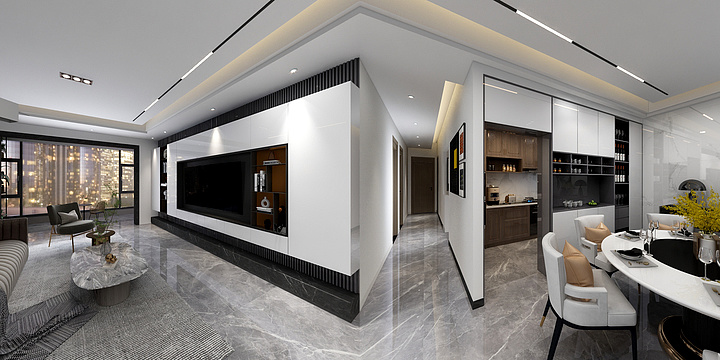 伯爵设计127-东方国际5-轻奢奶油风-装修设计方案