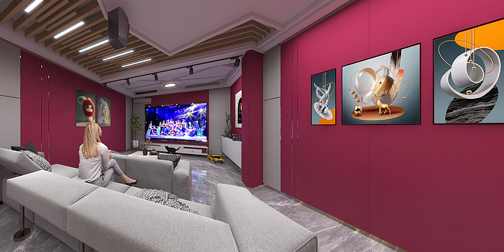 心一境致設計服务部-钻石豪苑3栋〔叶老板〕别墅影音室-装修设计方案