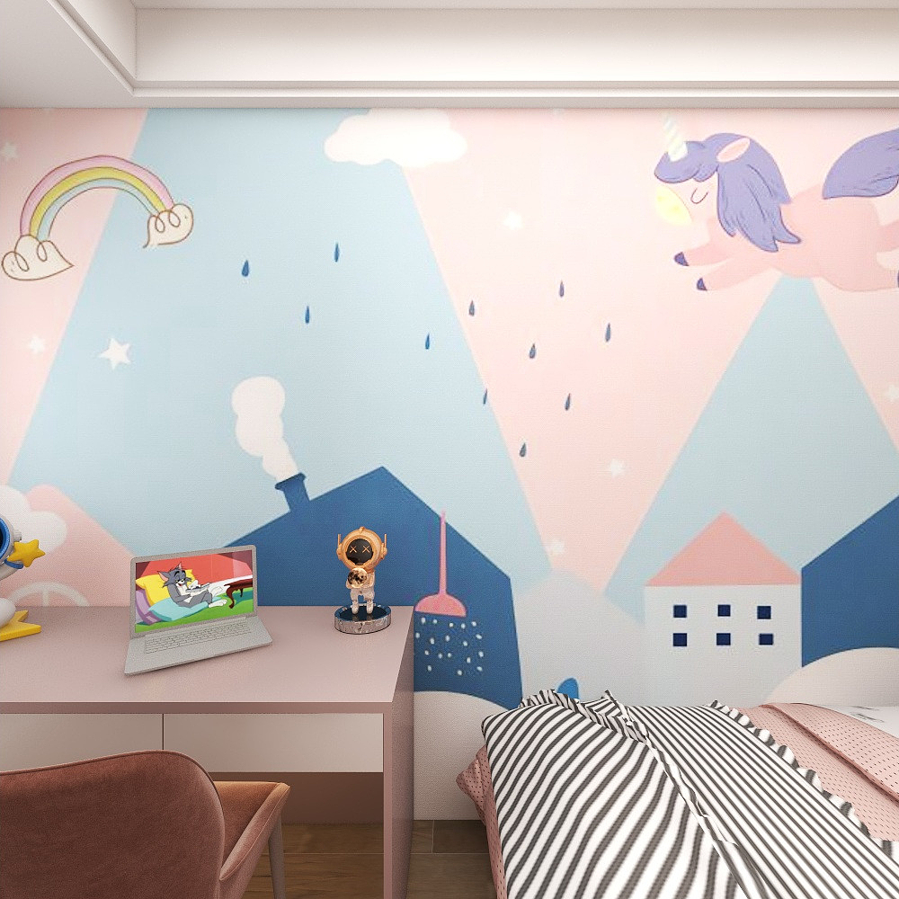 壹诺设计工作室-112㎡4室-现代简约 一层儿童房装修效果图第3张