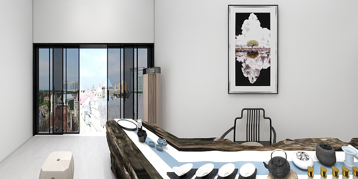 柏雅装饰设计--龙都华庭店面-装修设计方案