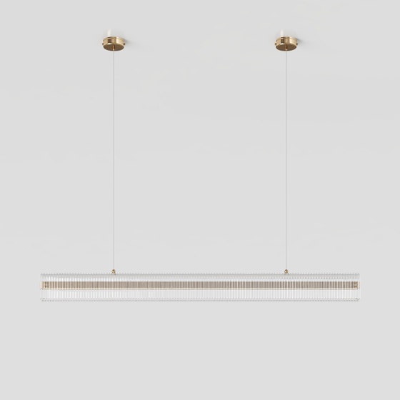 Light Luxury Chandelier 3D Model in Gray (2020)